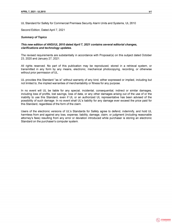 UL 2610 PDF UL 2610 PDF